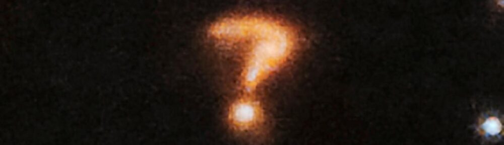 Cosmic question mark discovered by the James Webb Space Telescope